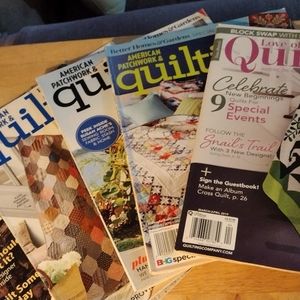 5 Quilting vintage magazines set